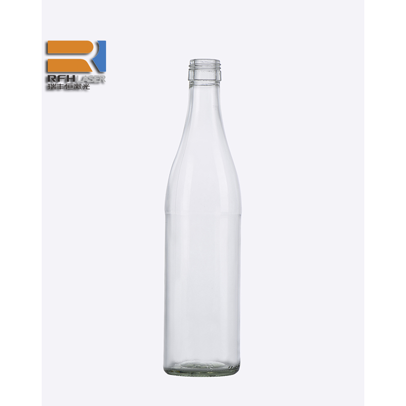Стеклянная бутылка с лазерной гравировкой UV DPSS с быстрой и эффективной скоростью